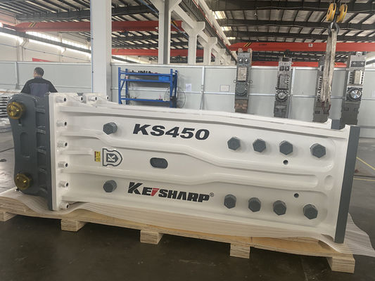 KS450 Top Type 190mm Chisel Excavator Hydraulique Rocher de rupture pour le chemin de fer / architecture