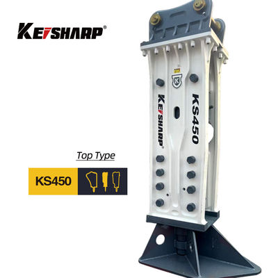 KS450 Top Type 190mm Chisel Excavator Hydraulique Rocher de rupture pour le chemin de fer / architecture