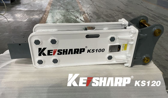 KS120 type supérieur 85 mm Chisel hydraulique disjoncteur pour une pelle de 13 tonnes