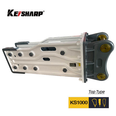 KS1000 type supérieur casserole hydraulique 255 mm Chisel Excavator casserole de roche