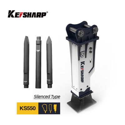 200 mm Chisel silencieux type disjoncteur hydraulique KS550 pour le concassage du béton
