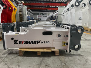 KS80 avec 68 mm Chisel Durable versatilité disjoncteur hydraulique pour les projets de démolition