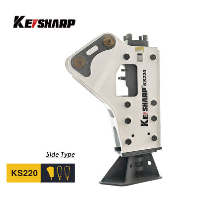 KS220 type latéral disjoncteur hydraulique de 140 mm diamètre de châssis 400-550 bpm pour une excavatrice de 20 à 27 tonnes